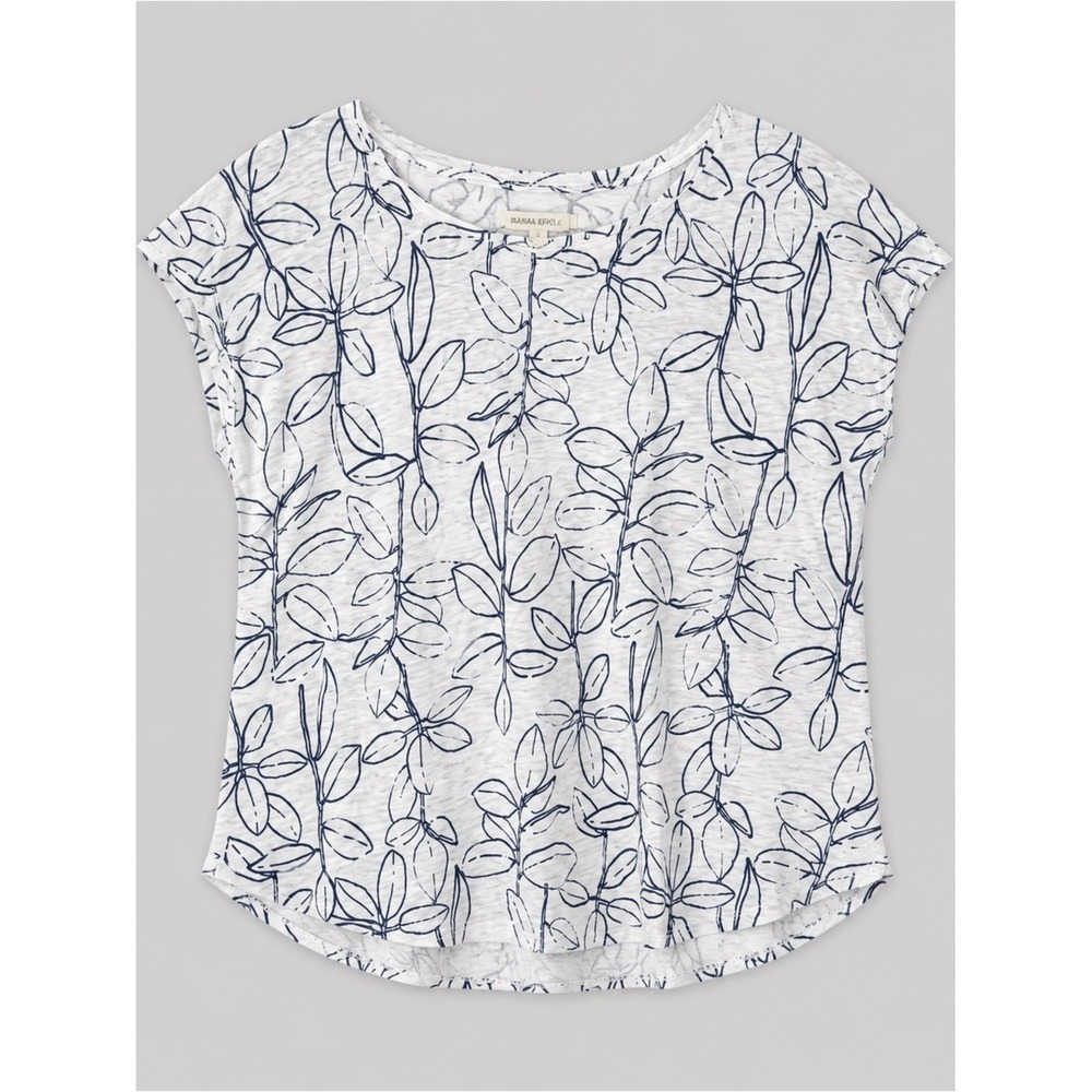 Cynthia Rowley 100% Linen Blouse Top Large Oversized Beachy Coastal Euro Summer